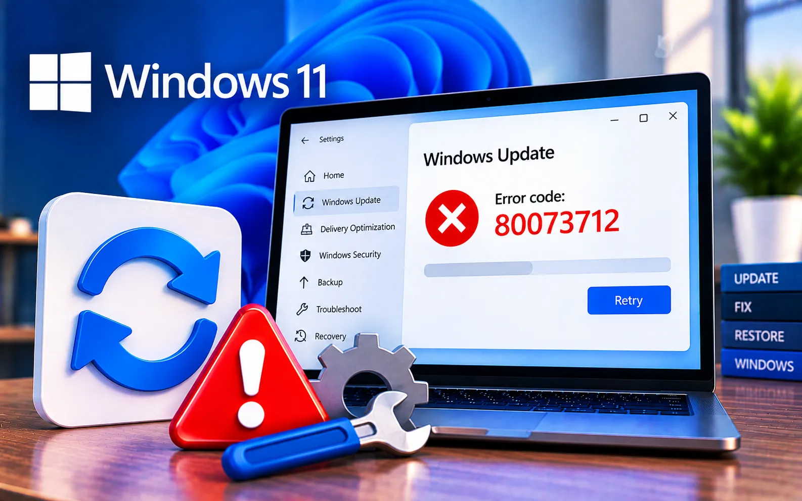 Windows Update Error Code 80073712 fix